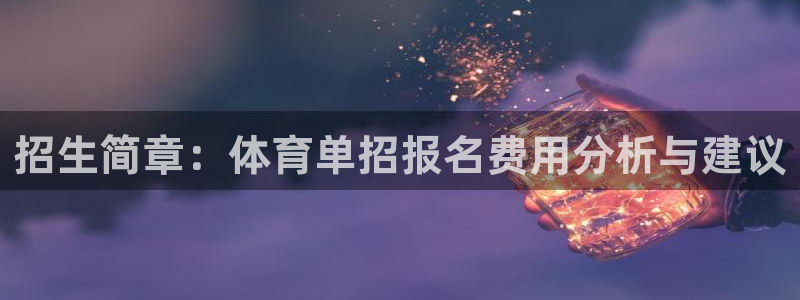 招生简章：体育单招报名费用分析与建议